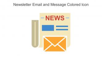 Newsletter Email And Message Colored Icon In Powerpoint Pptx Png And Editable Eps Format