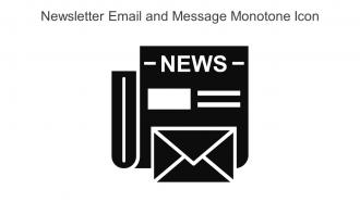 Newsletter Email And Message Monotone Icon In Powerpoint Pptx Png And Editable Eps Format