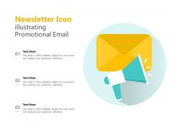 Newsletter icon illustrating promotional email