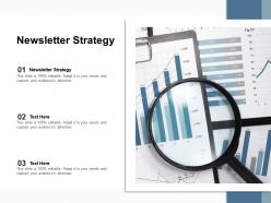 Newsletter strategy ppt powerpoint presentation slides objects cpb
