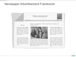 Newspaper advertisement framework ppt design