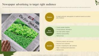 Newspaper Advertising To Target Right Audience Farm Marketing Plan To Increase Profit Strategy SS