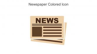 Newspaper Colored Icon In Powerpoint Pptx Png And Editable Eps Format