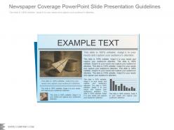 Newspaper coverage powerpoint slide presentation guidelines