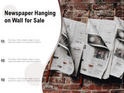 Newspaper hanging on wall for sale