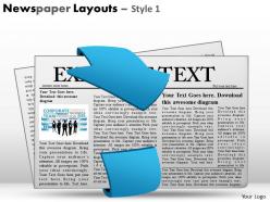 Newspaper layouts style 1 ppt 12