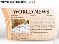 Newspaper layouts style 2 ppt 4