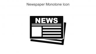 Newspaper Monotone Icon In Powerpoint Pptx Png And Editable Eps Format