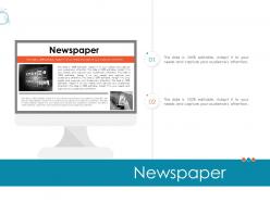 Newspaper online marketing tactics and technological orientation ppt themes