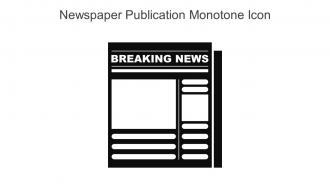 Newspaper Publication Monotone Icon In Powerpoint Pptx Png And Editable Eps Format