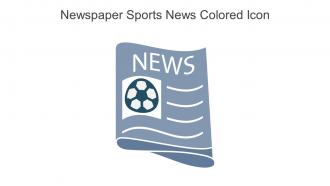 Newspaper Sports News Colored Icon In Powerpoint Pptx Png And Editable Eps Format
