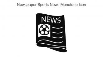 Newspaper Sports News Monotone Icon In Powerpoint Pptx Png And Editable Eps Format