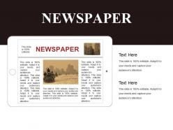 Newspaper template 3 powerpoint slide presentation sample