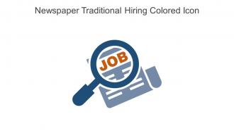 Newspaper Traditional Hiring Colored Icon In Powerpoint Pptx Png And Editable Eps Format