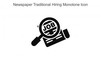 Newspaper Traditional Hiring Monotone Icon In Powerpoint Pptx Png And Editable Eps Format