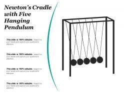 Newtons Cradle With Five Hanging Pendulum