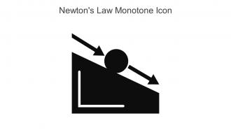 Newtons Law Monotone Icon In Powerpoint Pptx Png And Editable Eps Format