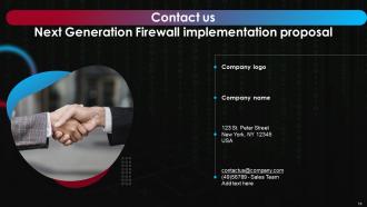 Next Generation Firewall Implementation Proposal Powerpoint Presentation Slides Adaptable Unique