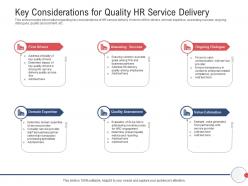 Next generation hr service delivery key considerations for quality hr service delivery ppt tips