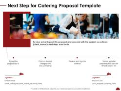 Next step for catering proposal template ppt powerpoint presentation file mockup