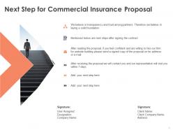 Next step for commercial insurance proposal ppt powerpoint presentation ideas