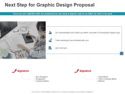 Next step for graphic design proposal ppt powerpoint presentation icon skills
