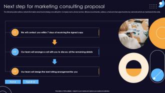 Next Step For Marketing Consulting Proposal Ppt Layouts Sample