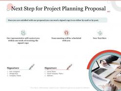 Next step for project planning proposal ppt powerpoint presentation infographics