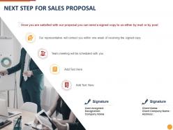 Next step for sales proposal ppt powerpoint presentation infographic template mockup