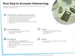 Next step in accounts outsourcing quickbooks ppt powerpoint presentation file smartart