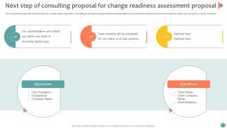 Next Step Of Consulting Proposal For Change Readiness Assessment Proposal Ppt File Visuals
