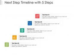 Next step timeline with 5 steps