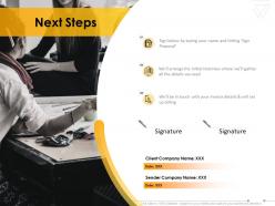 Next steps business communication ppt powerpoint presentation gallery graphics template