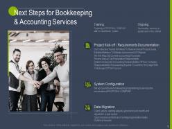 Next steps for bookkeeping and accounting services ppt powerpoint presentation graphics