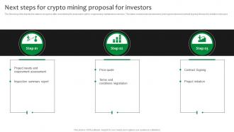 Next Steps For Crypto Mining Proposal For Investors Ppt Ideas Inspiration