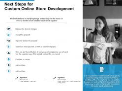 Next Steps For Custom Online Store Development Ppt Powerpoint Presentation