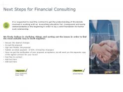 Next steps for financial consulting management ppt powerpoint presentation icon