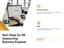 Next steps for hr outsourcing business proposal ppt powerpoint presentation summary