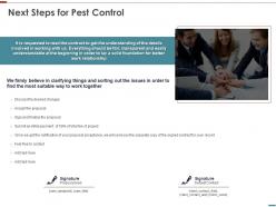 Next steps for pest control ppt powerpoint presentation ideas