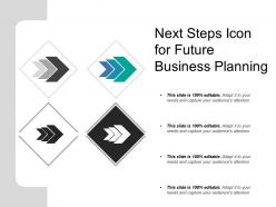 Next steps icon for future business planning