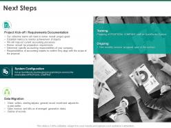 Next steps requirements documentation ppt powerpoint presentation styles infographic template