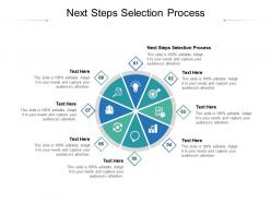 Next steps selection process ppt powerpoint presentation deck cpb