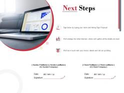 Next steps technology a1114 ppt powerpoint presentation infographics layouts