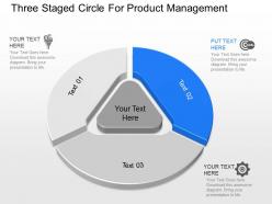Nf three staged circle for product management powerpoint temptate