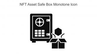 NFT Asset Safe Box Monotone Icon In Powerpoint Pptx Png And Editable Eps Format