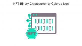 NFT Binary Cryptocurrency Colored Icon In Powerpoint Pptx Png And Editable Eps Format