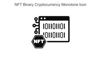 NFT Binary Cryptocurrency Monotone Icon In Powerpoint Pptx Png And Editable Eps Format