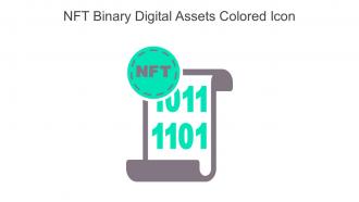 NFT Binary Digital Assets Colored Icon In Powerpoint Pptx Png And Editable Eps Format
