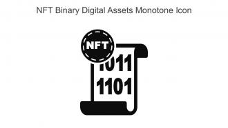 NFT Binary Digital Assets Monotone Icon In Powerpoint Pptx Png And Editable Eps Format