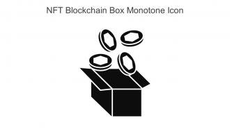 NFT Blockchain Box Monotone Icon In Powerpoint Pptx Png And Editable Eps Format